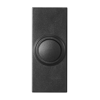 Globe Wireless Doorbell Push, Black Front_Flat