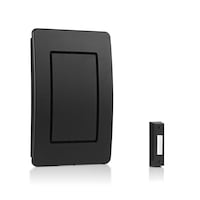Globe Wired Doorbell Kit, Black