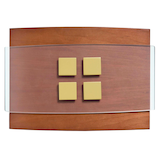 Wood & Brass Wired Door Chime