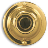 HeathZenith Wired Door Chime Button, Polished Brass