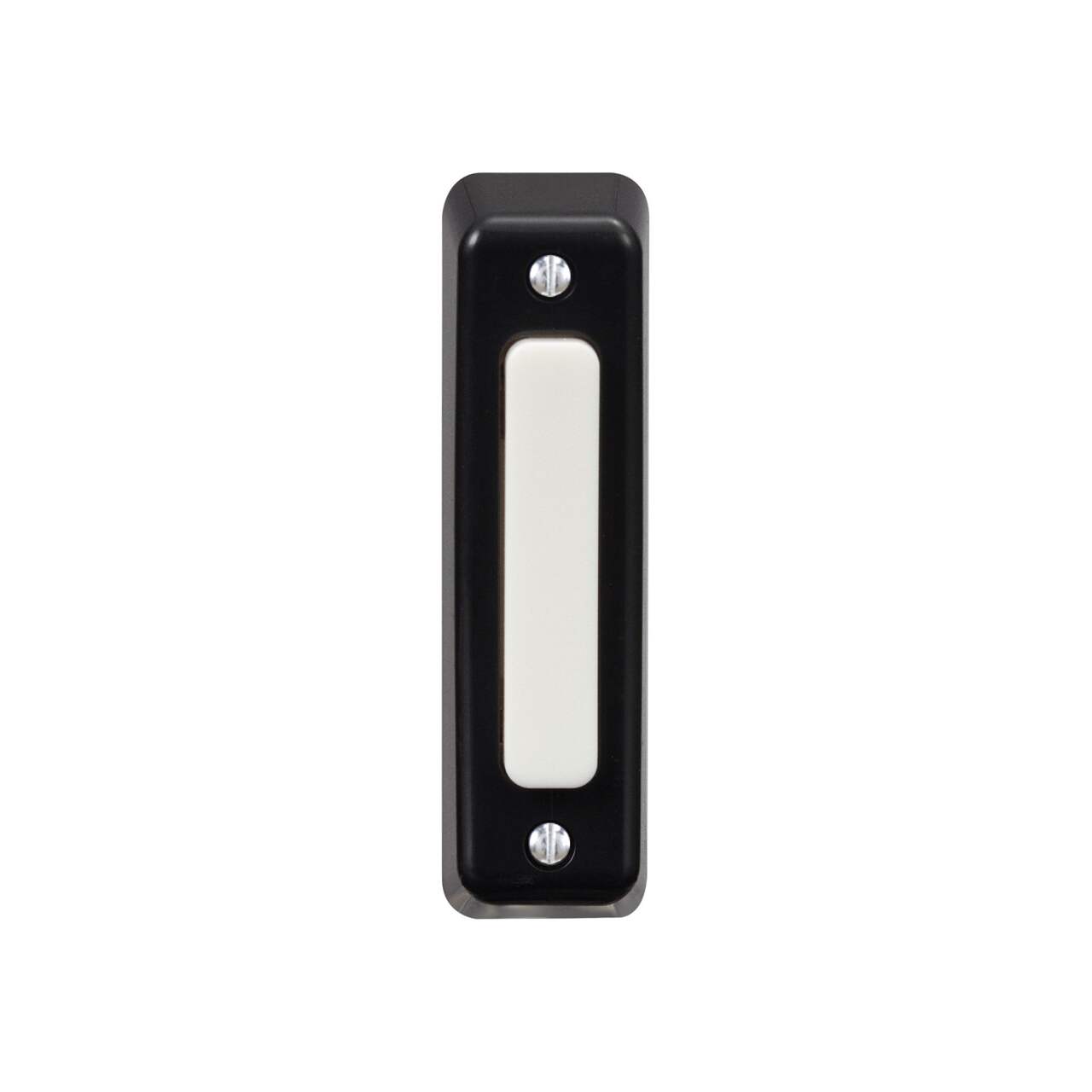 HeathZenith Wired Unlighted Push Doorbell Chime Button, Black