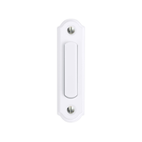 HeathZenith Wired Lighted Metal Push Doorbell Chime Button, White Front_Flat