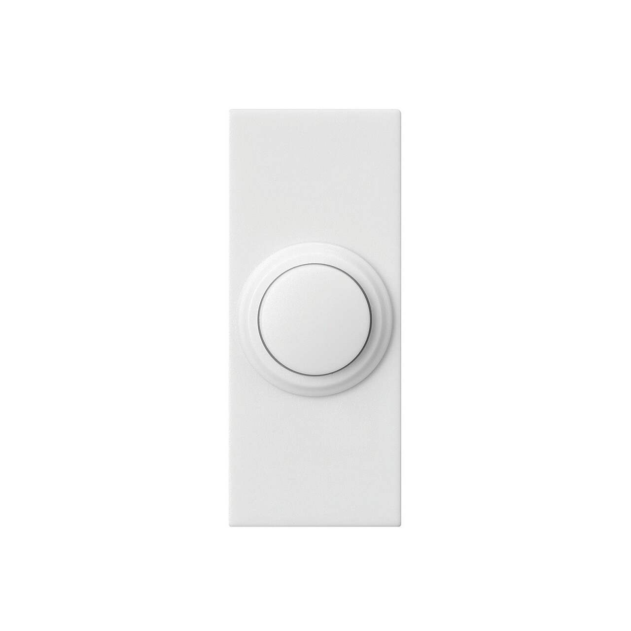 HeathZenith Wireless Battery 150-ft Push Doorbell Chime Button, White