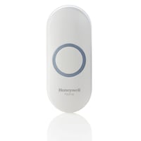Honeywell Wireless Battery LED Push Doorbell Chime Button, White Front_Elevated