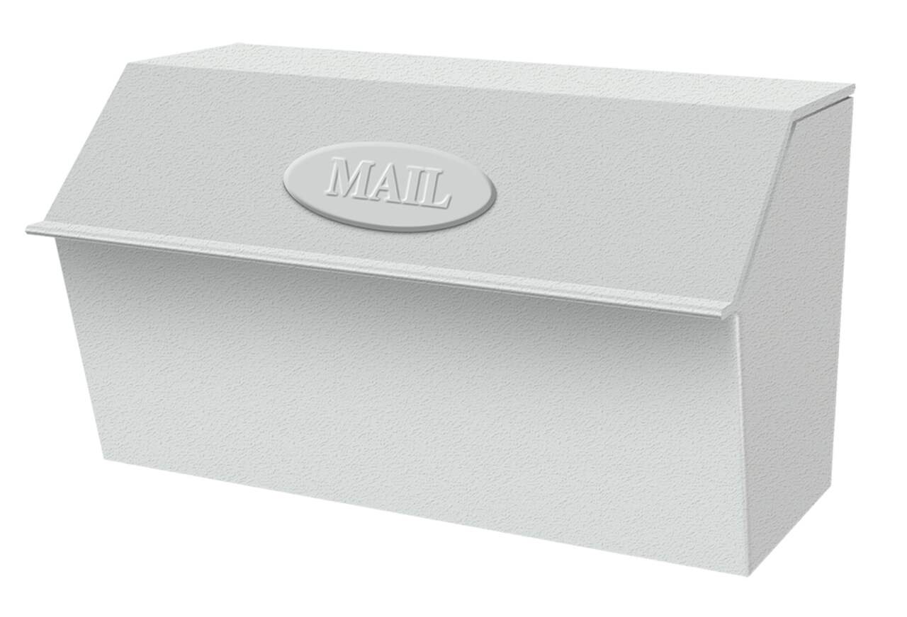 Boîte à lettres en acier modèle standard blanche