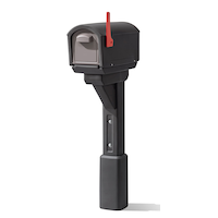 Step2 MailMaster™ Express Large Mailbox, Black Front_Three_Fourths_Angled_Left