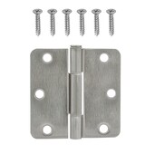 Charnière à mortaise complète ronde silencieuse Hillman, résidentiel, rayon de 1/4 po, 3 po, choix de couleurs Composite_or_Mixed