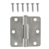 Charnière à mortaise complète ronde silencieuse Hillman, résidentiel, rayon de 1/4 po, 3 po, choix de couleurs Composite_or_Mixed