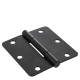 Charnière à mortaise complète ronde silencieuse Hillman, résidentiel, rayon de 1/4 po, 3,5 po, choix de couleurs Composite_or_Mixed