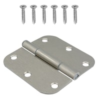 Charnière à mortaise complète ronde silencieuse Hillman, résidentiel, rayon de 5/8 po, 3,5 po, choix de couleurs Composite_or_Mixed