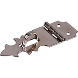 Hillman CD-Deco Safety Hasp, For Extra Securing, Metallic, Satin Finish, 5/8-in Front_Three_Fourths_Angled_Left