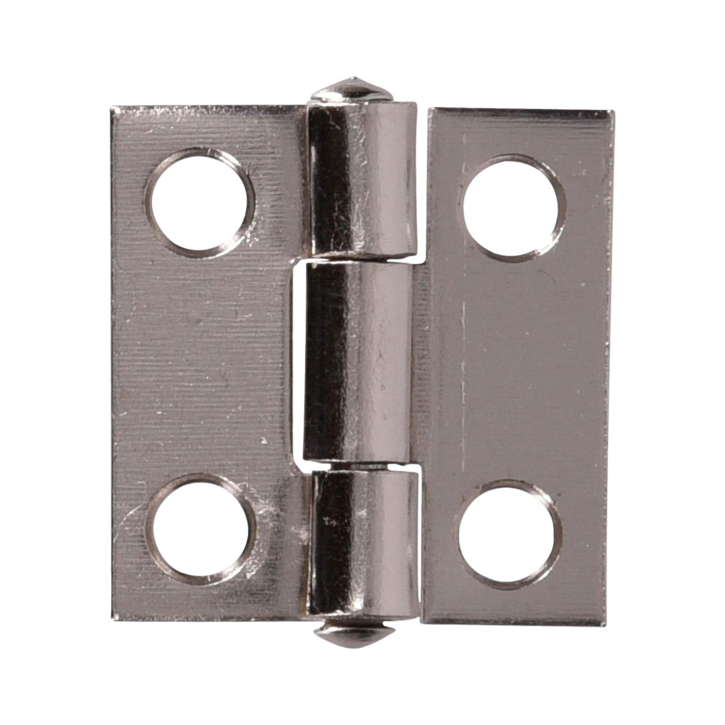 Charnière large Hillman, 1 po, nickel satiné Front_Flat