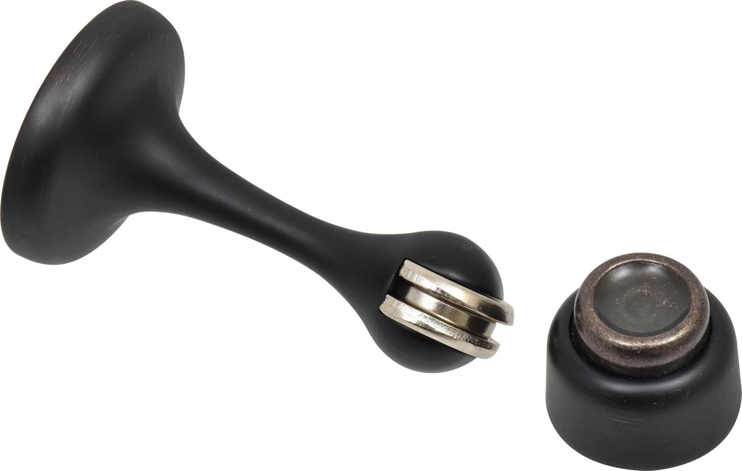 Hillman Steel Magnetic Door Stop, Oil Rubbed Bronze Finish, 1-pk Composite_or_Mixed