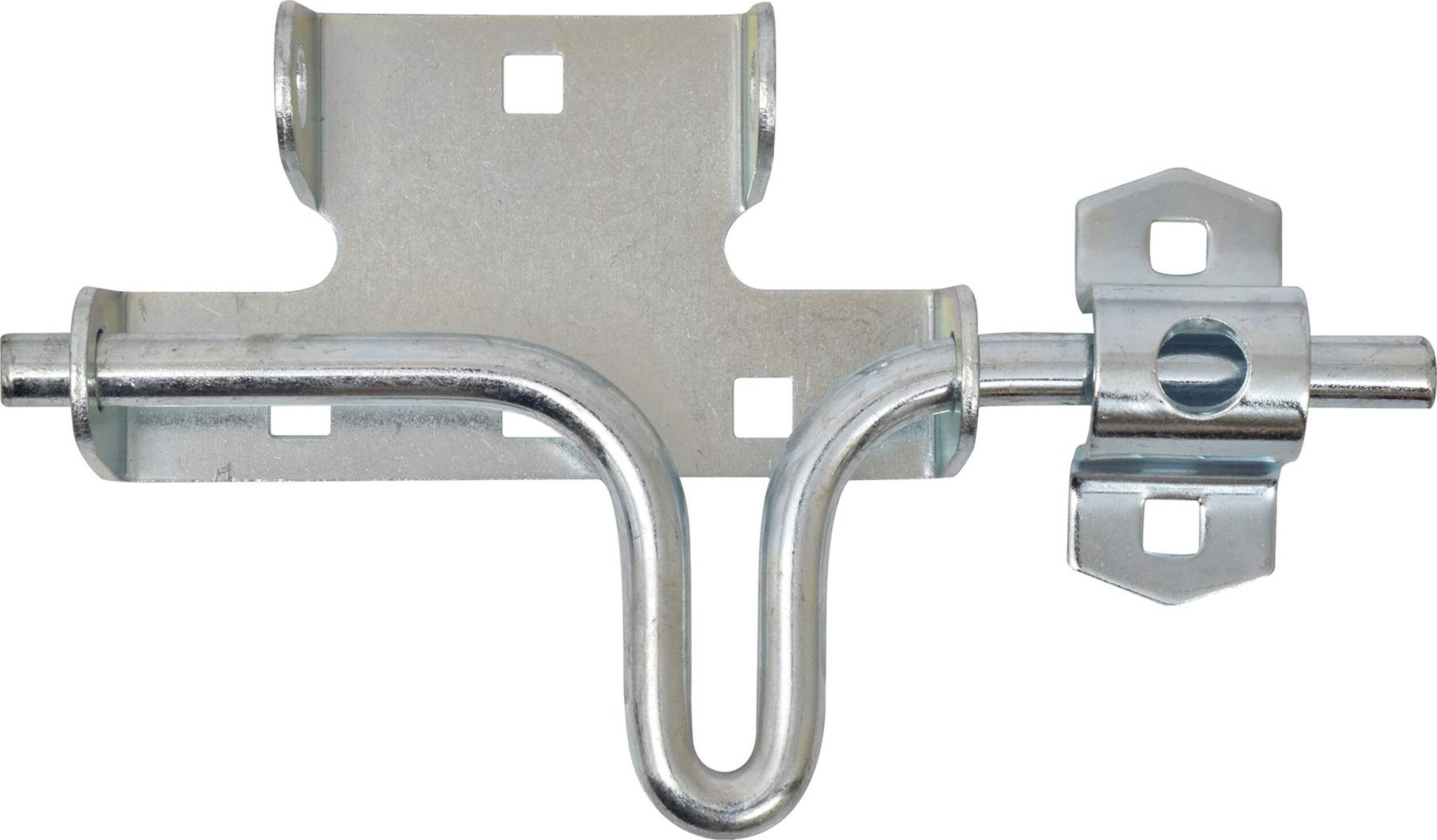 Hillman Slide Action Gate Latch , Zinc-Plated Front_Flat