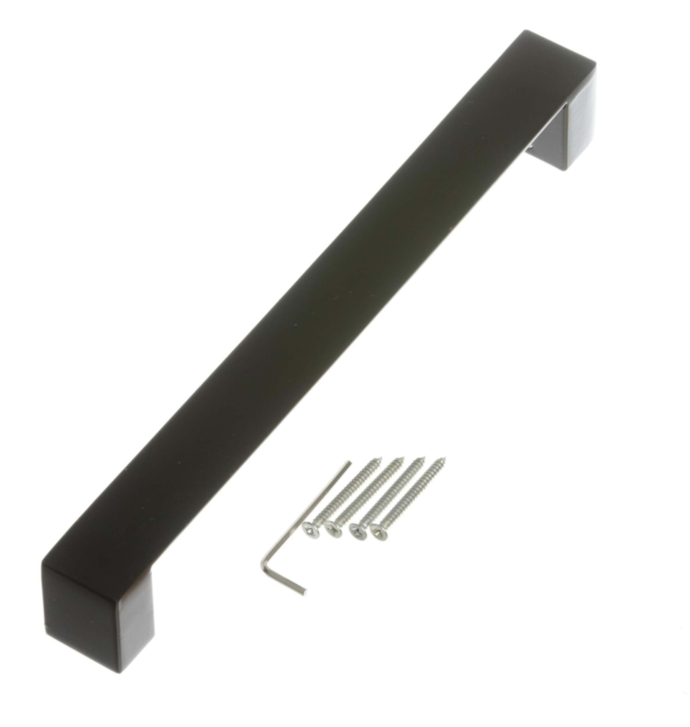 Poignée de portail à tirer moderne Hillman, noir, 11 po Overhead_Plunge