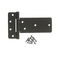 Hillman Modern Gate T-Hinge, For Doors/Gate/Sheds, Black, 6-in Composite_or_Mixed