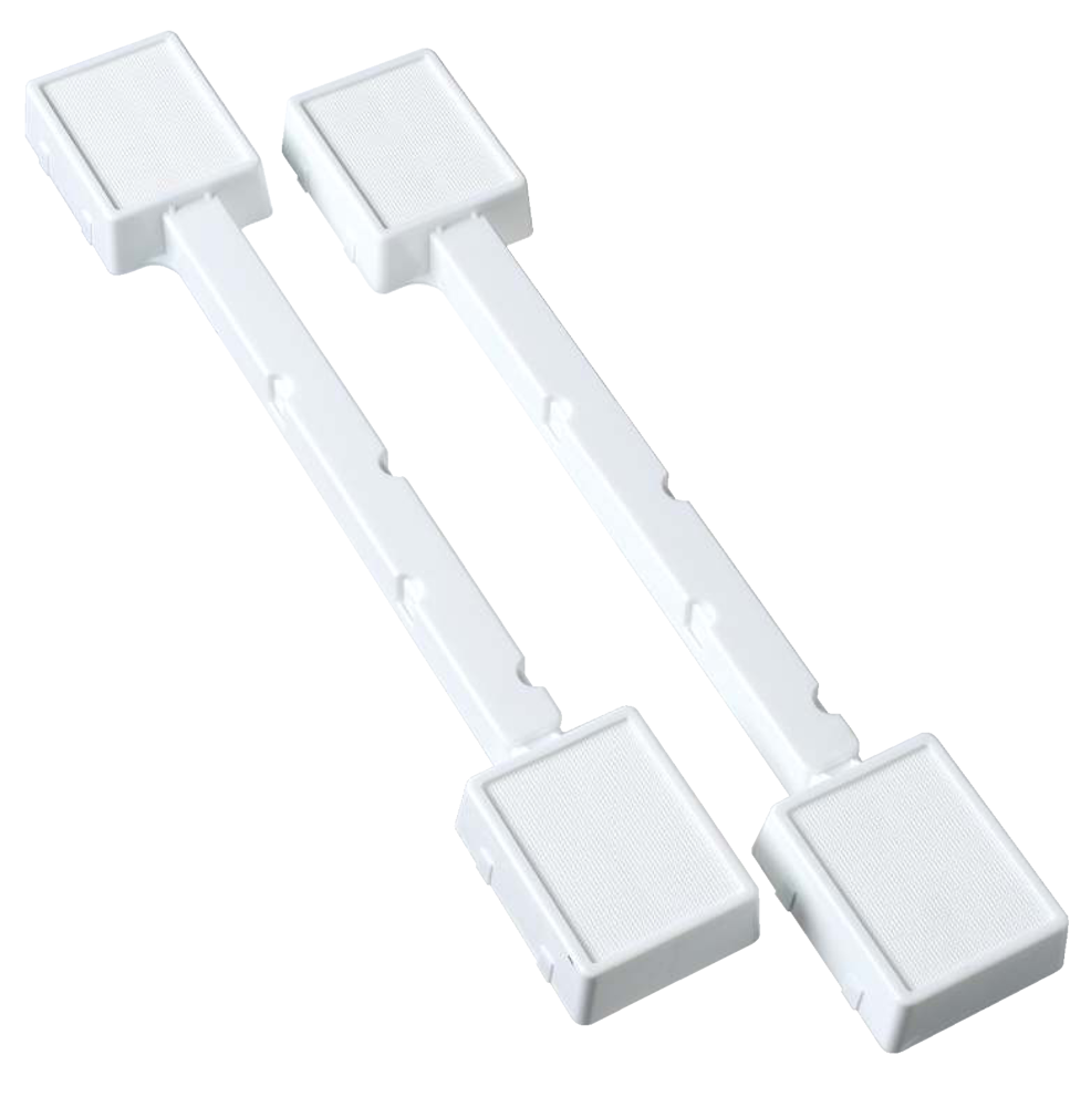 Likewise Durable Plastic Appliance Rollers, 1200-lb Capacity, White, 13 ...