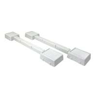 Roulettes en plastique robustes Certified pour électroménagers, capacité de 1200 lb, blanc, 13/8 x 2 3/4 po, paq. 2