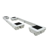 Rouleaux antidérapants en acier durable Certified, capacité de 1 200 lb, blanc, 1 1/2 x 3 po, paq. 2