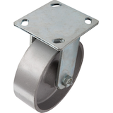 Shepherd Hardware Heavy Duty Rigid Semi-Steel Single Caster, 900-lb Capacity, Grey, Assorted Sizes Back_Angled_Right