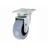 Shepherd Hardware Medium Duty TPU Swivel Caster, Non-Marking, 88-lb Capacity, Grey, 2-in Front_Three_Fourths_Angled_Left