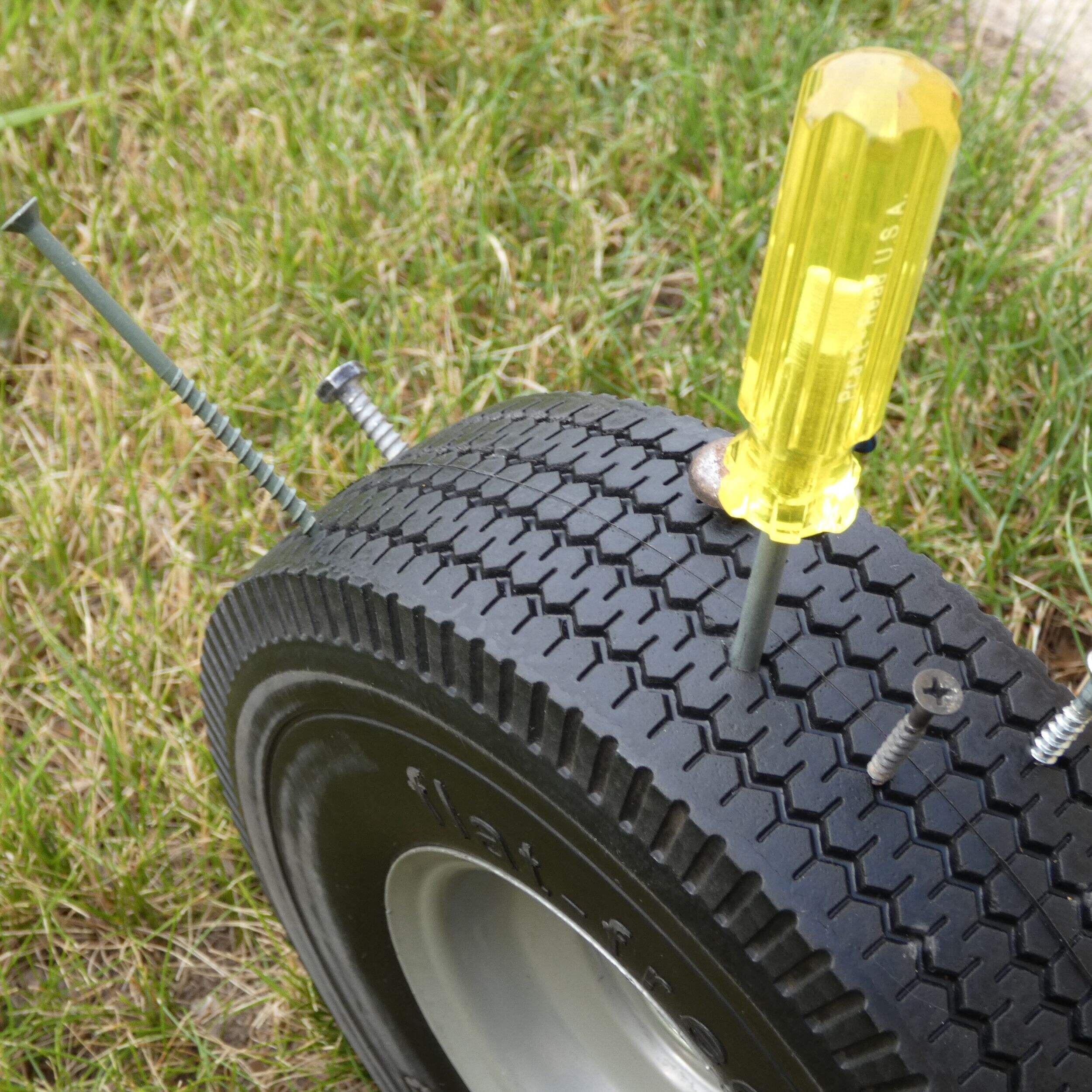 shepherd Hardware Flat Free Rubber Tire Caster/Wheel with Precision