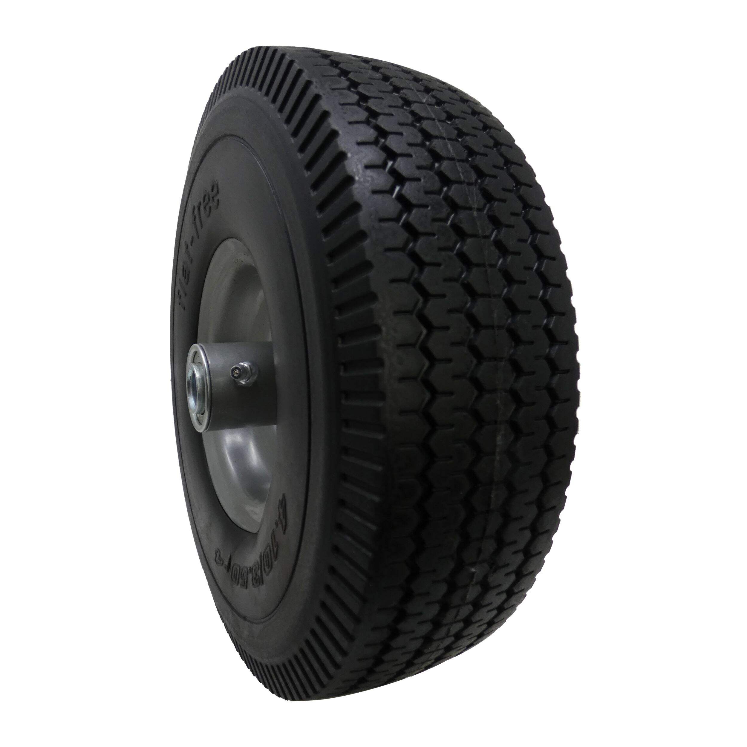 Roulette/roue increvable pour diable Shepherd Hardware, capacité de 300 lb, noir, 10 po Front_Three_Fourths_Angled_Right