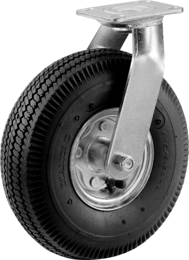 Shepherd Hardware Heavy Duty Swivel Pneumatic Tire Caster/Wheel, 220lb