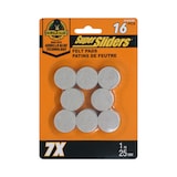 Super Sliders Felt Pads, Beige, 1-in, 16-pc Front_Flat