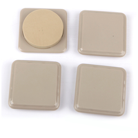 Certified Square Taupe Furniture Gliders, For Carpet, 3-in, 4-pc Composite_or_Mixed
