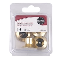 Swivelling Furniture Glides, 5/8-in