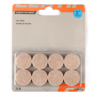 Heavy Duty Round Pads, Corrects Uneven Surface, 1-in, Beige, 8-pc Front_Flat