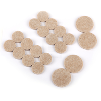 Heavy Duty Round Felt Pads, Assorted Sizes, Beige, 20-pc Composite_or_Mixed
