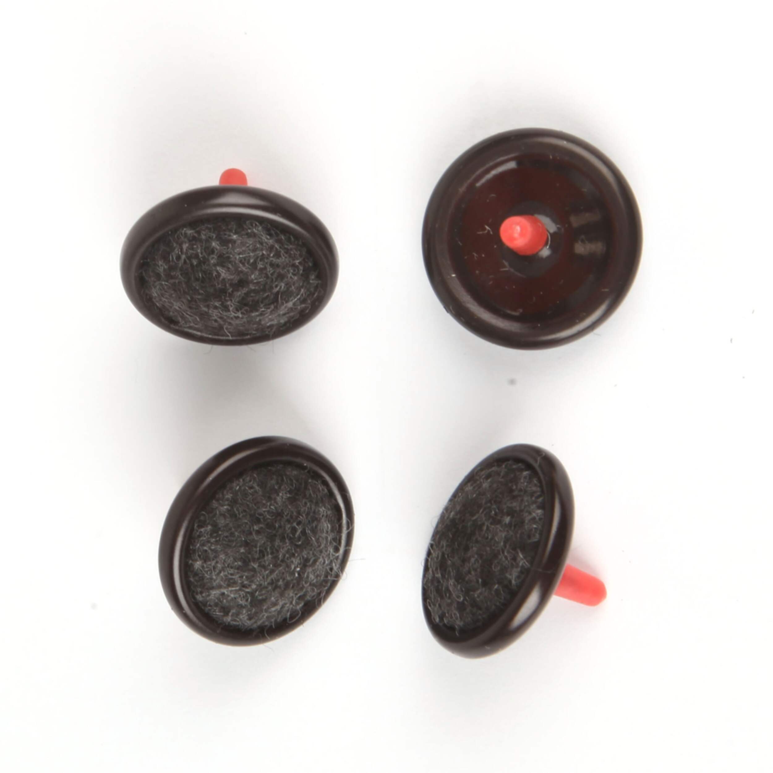 Certified Nail-On Furniture Glides, Base Furniture Glide, 1-in, Brown Composite_or_Mixed