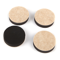 Heavy Duty Felt Sliders, For Heavy Furniture, 2-1/2-in, 4-pc Composite_or_Mixed