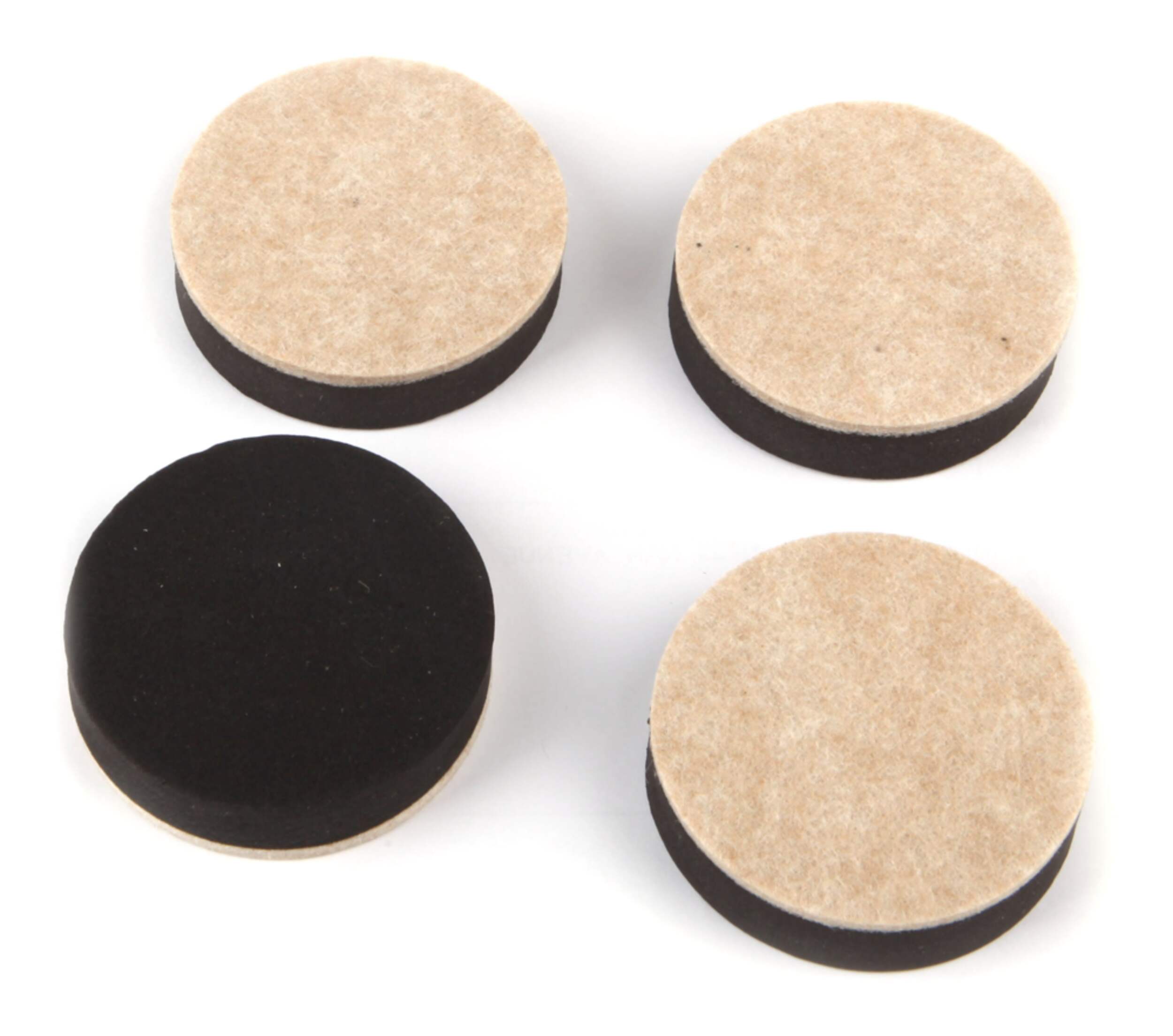 Heavy Duty Felt Sliders, For Heavy Furniture, 2-1/2-in, 4-pc Composite_or_Mixed