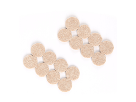 Likewise Round Heavy Duty Felt Pads Value Pack, Surface Protection, 1-in,  Beige, 48-pc
