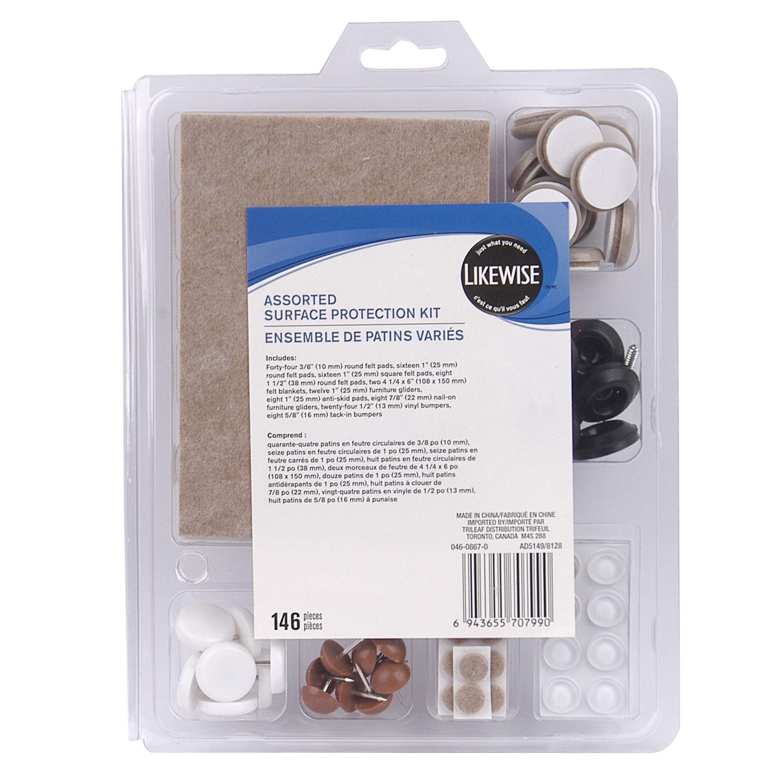 Assorted Surface Protection Kit, 146pc Canadian Tire