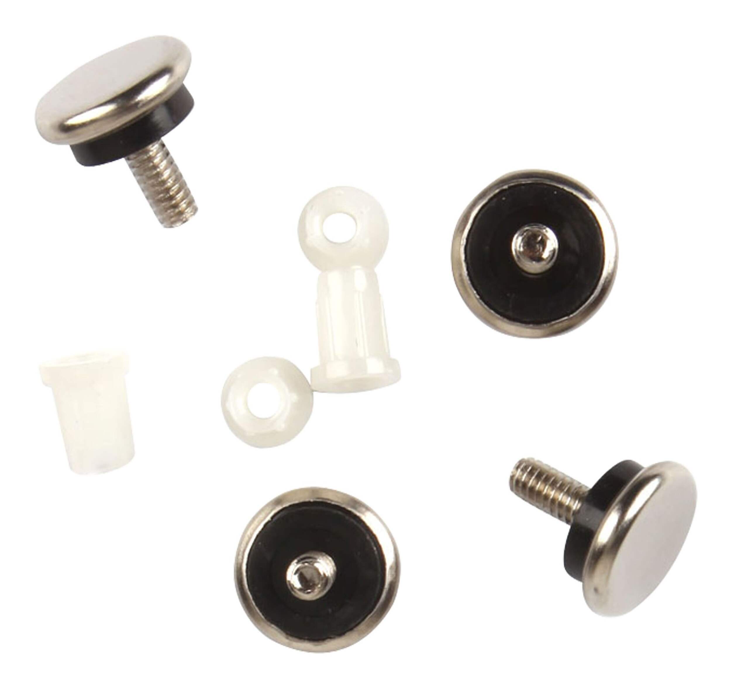 Certified Threaded Levelling Furniture Glides, Threaded Sockets, 7/8-in, Nickel Composite_or_Mixed