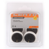 Certified Cushioned Nail On Nylon Furniture Glides, For Wooden Legs, Assorted Sizes, White Front_Flat