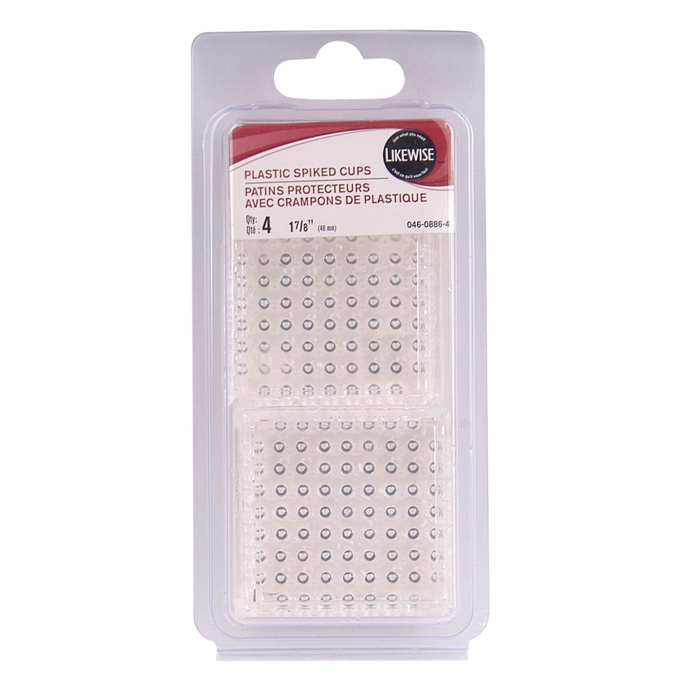 Plastic Spiked Furniture Cups, 17/8in Canadian Tire