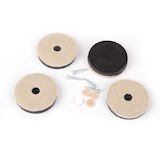 Heavy Duty Screw-On Felt Furniture Pads Composite_or_Mixed