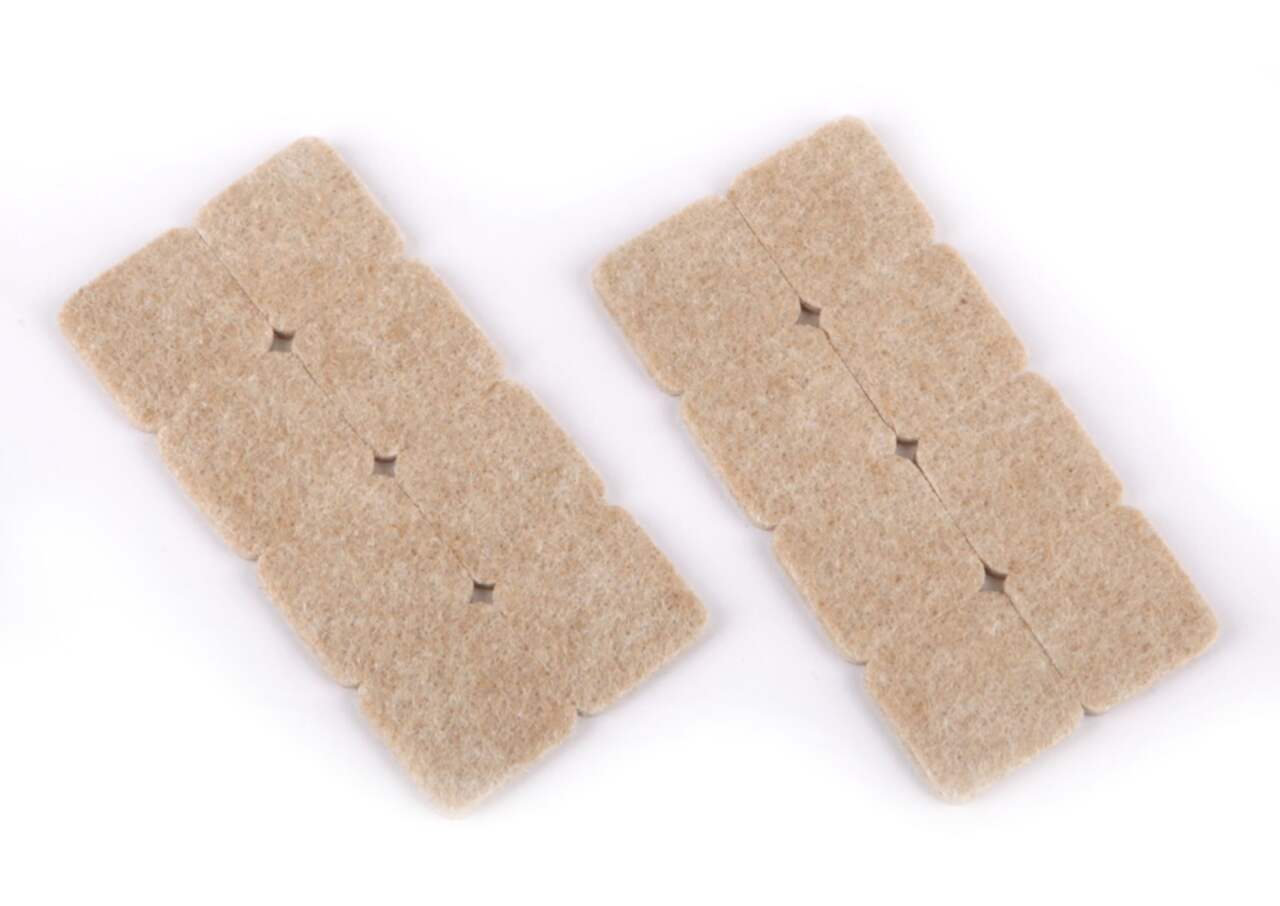Likewise Square Heavy Duty Felt Pads, Self-Adhesive, Surface