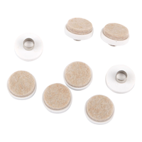 Likewise Heavy Duty Hollow Nail Felt Pads, 1-in, Beige, 8-pc Composite_or_Mixed