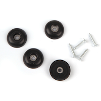 Certified Heavy Duty Anti-Skid Pads, Assorted Sizes, Black, 4-pc Composite_or_Mixed