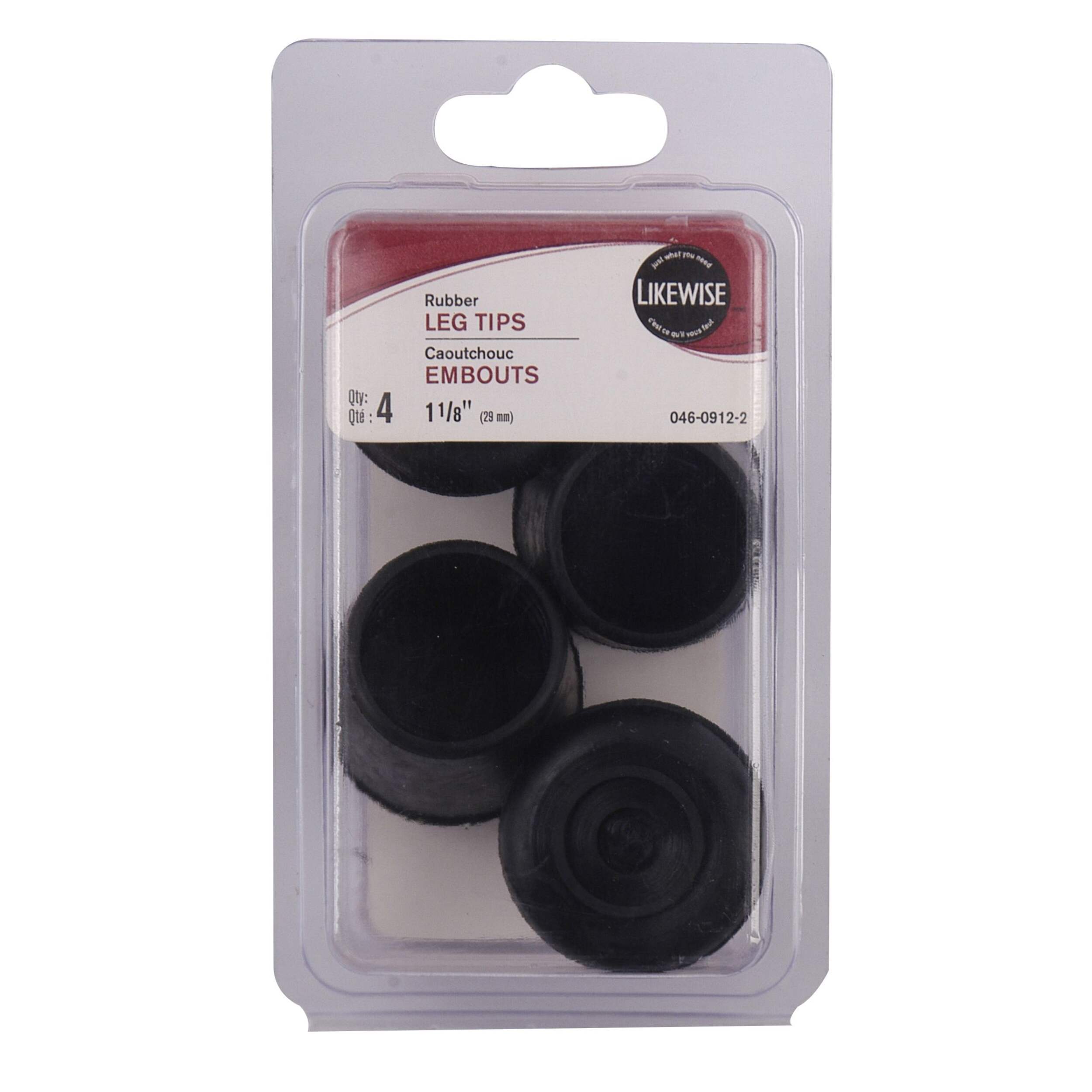 Certified Rubber Leg Tips, For Vinyl/Ceramic/Hardwood/Laminate Flooring
