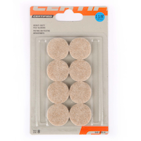 Certified Round Felt Pads, Furniture Protection, 1-1/8-in, Beige, 8-pc Front_Flat