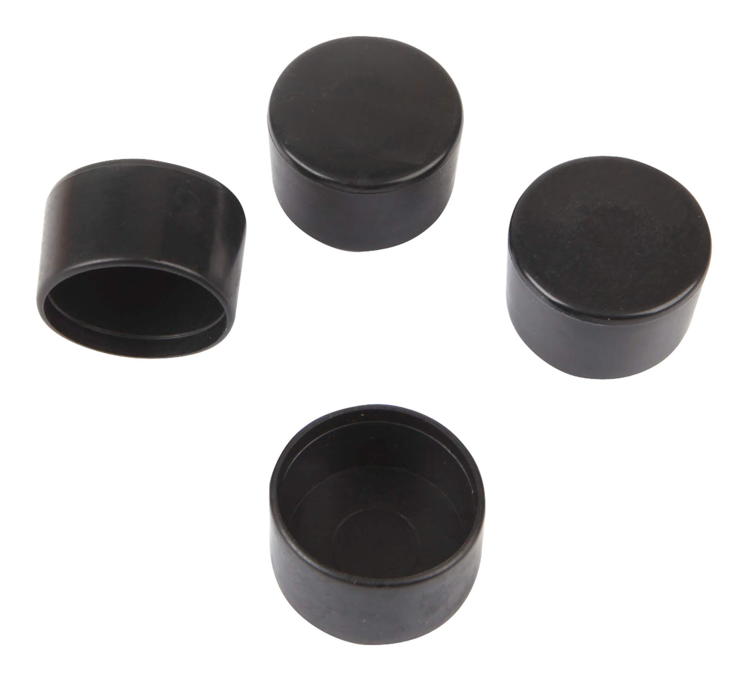 Certified Plastic Leg Tips, For Metal and Wood, 1-1/4-in, 4-pc Composite_or_Mixed