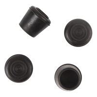 Embouts de pattes Certified antidérapants en caoutchouc, noir, paq. 4 Composite_or_Mixed