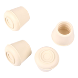 Embouts de pattes Certified en caoutchouc antidérapant, blanc, paq. 4 Composite_or_Mixed